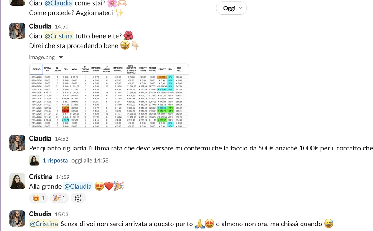 Screenshot del caso