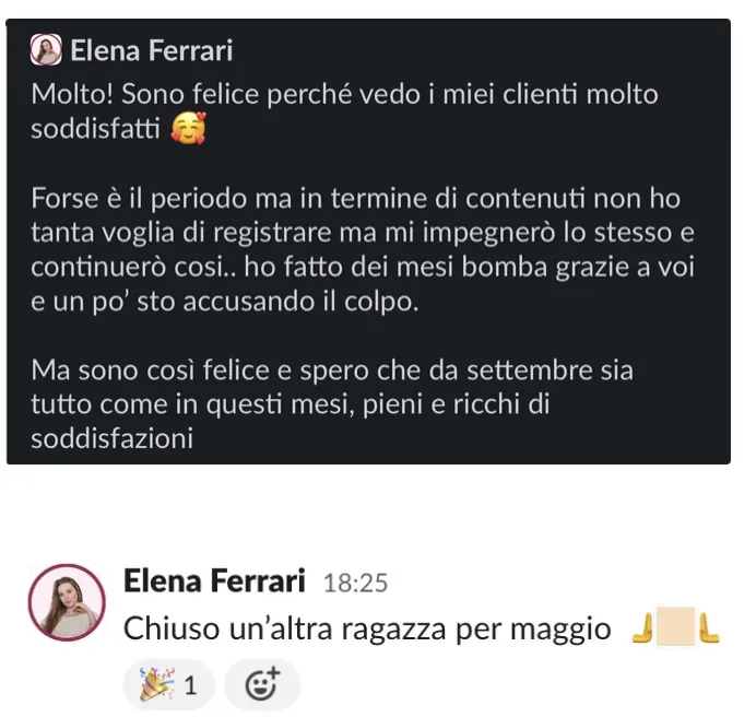 Screenshot del caso