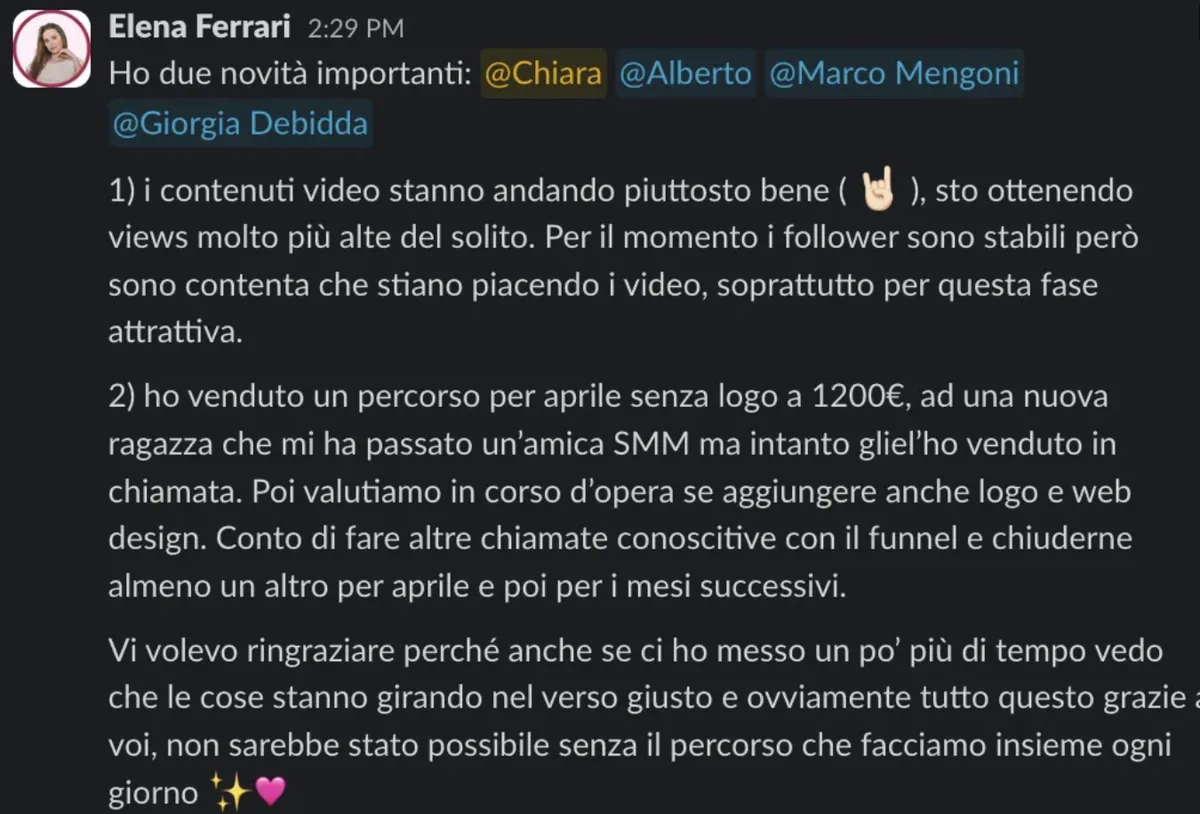 Screenshot del caso