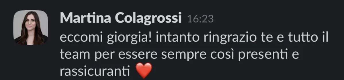 Screenshot del caso