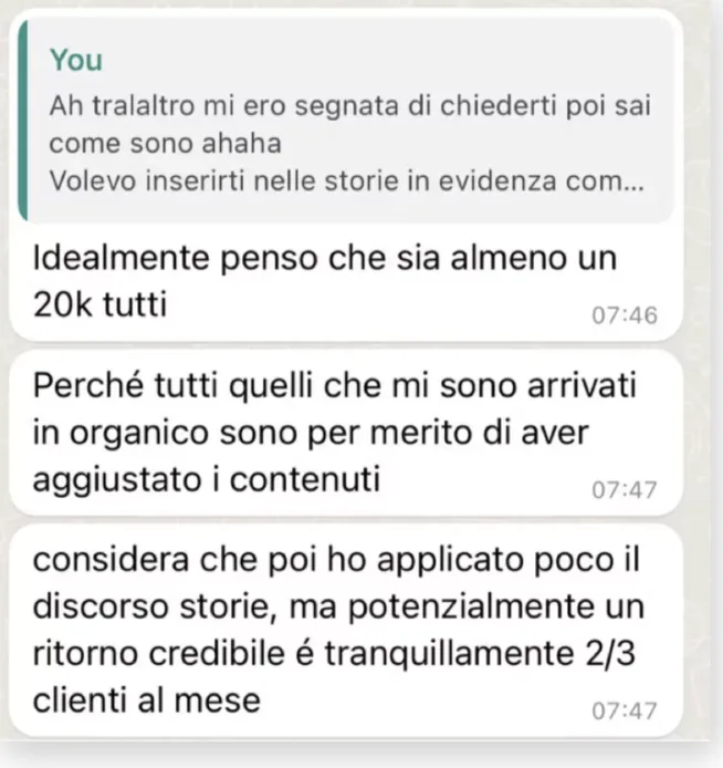 Screenshot del caso