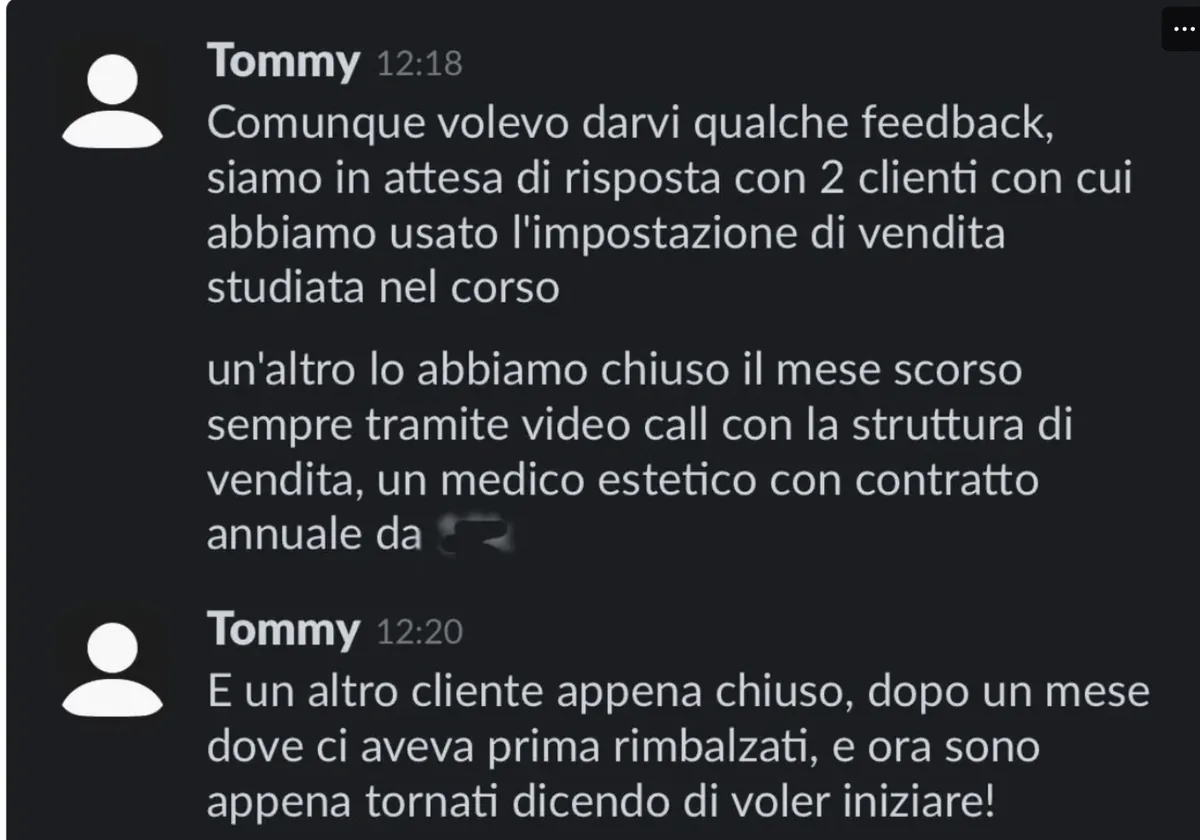 Screenshot del caso