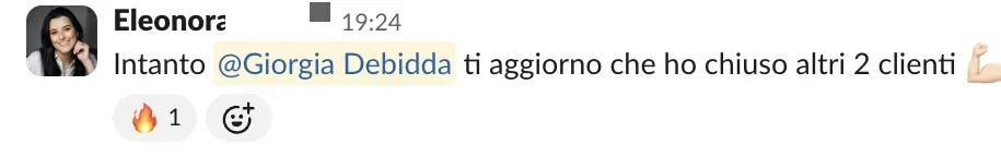 Screenshot dalle chat dei percorsi